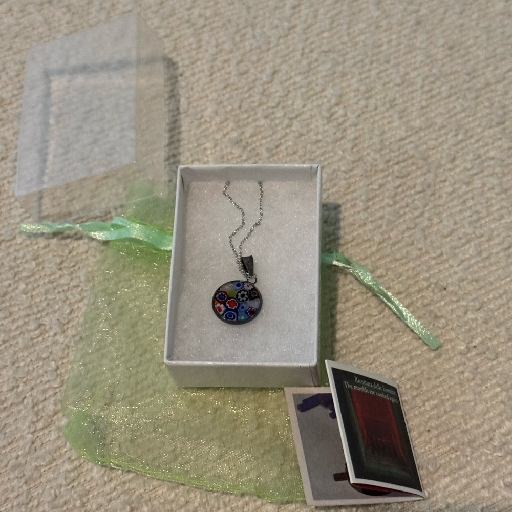 Mosaic Art Pendant Necklace